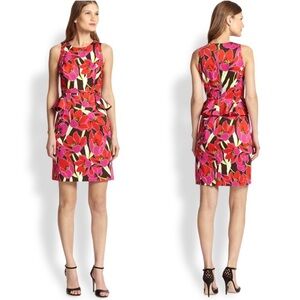 Kate Spade Tropical Peplum Sheath Dress Size 0